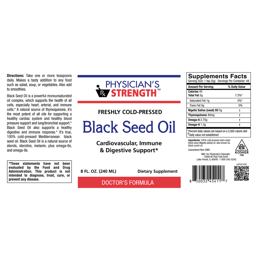 Physician's Strength Black Seed Oil