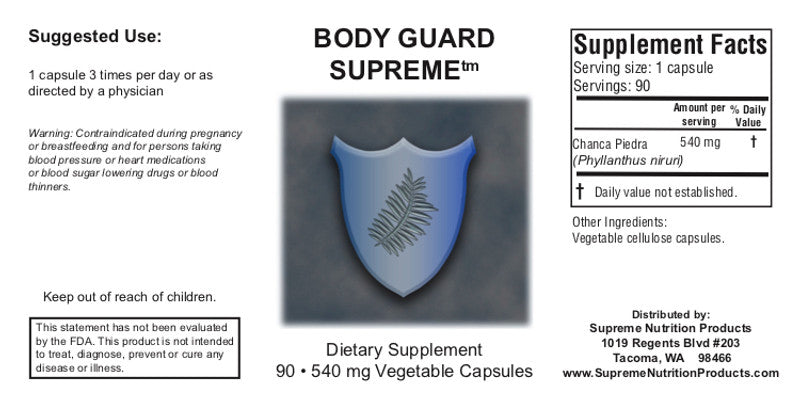 Supreme Nutrition Body Guard Supreme - 90 caps