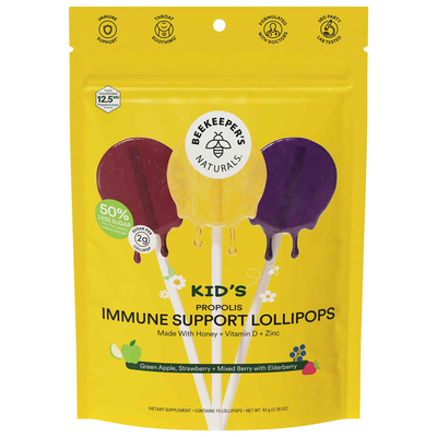 Beekeeper's Naturals Kid's Propolis Soothing Lollipops