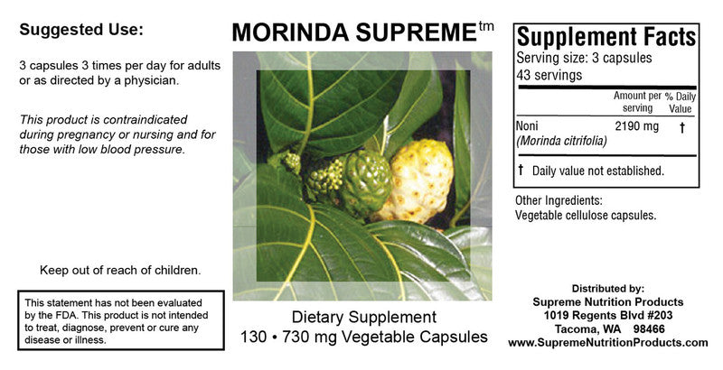 Supreme Nutrition Morinda Supreme