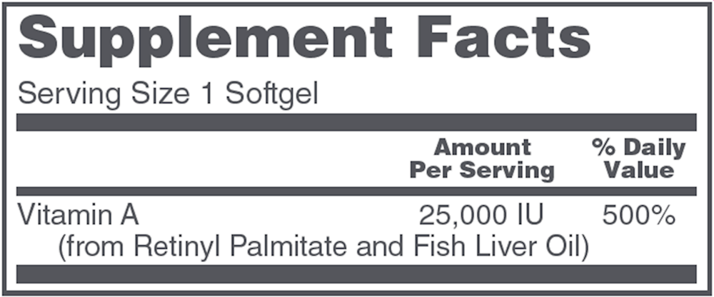 Protocol for Life Balance Vitamin A 25,000