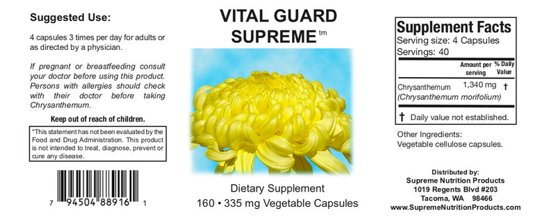 Supreme Nutrition Vital Guard Supreme - 180 caps