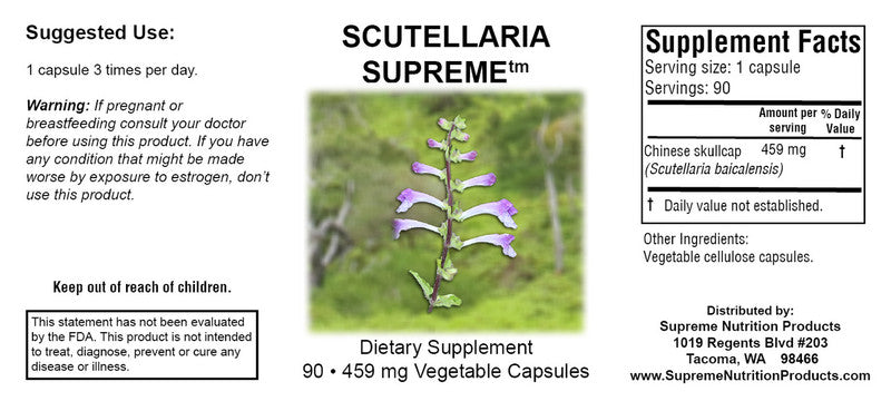 Supreme Nutrition Scutellaria Supreme Capsules