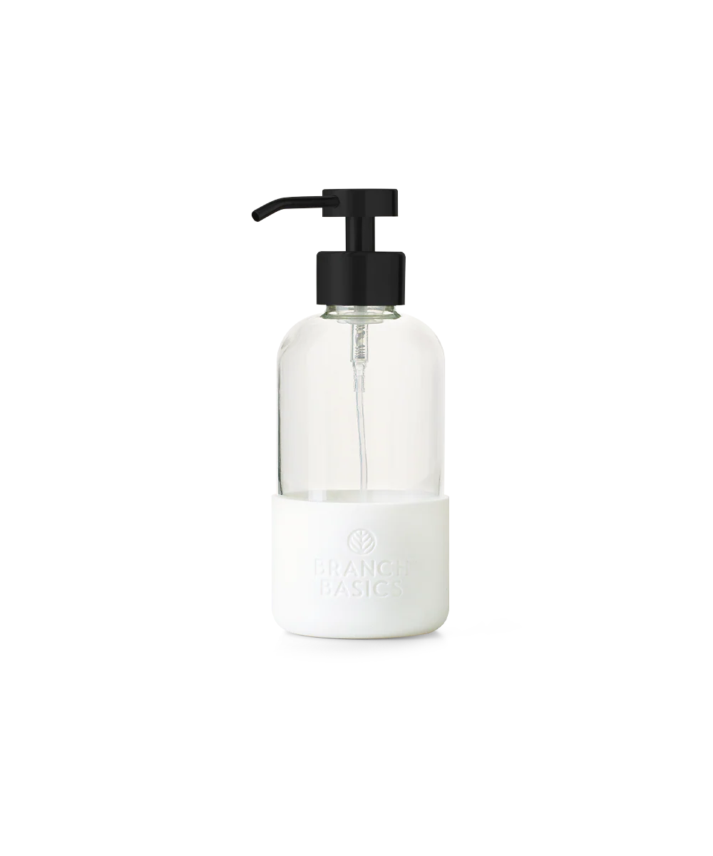 Branch Basics Foaming Wash Bottle in Glass w/ Matte Black Pump - 12 oz.