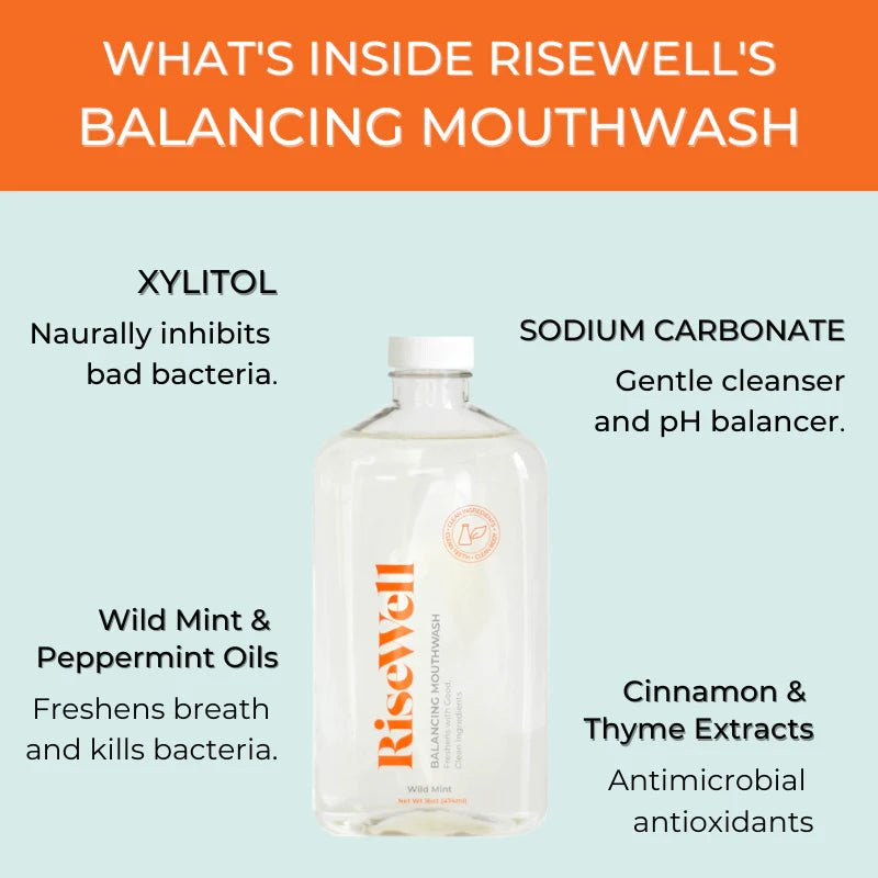 Balancing Mouthwash - Wholistic Nutrition - Hair, Skin & Body Care - Risewell