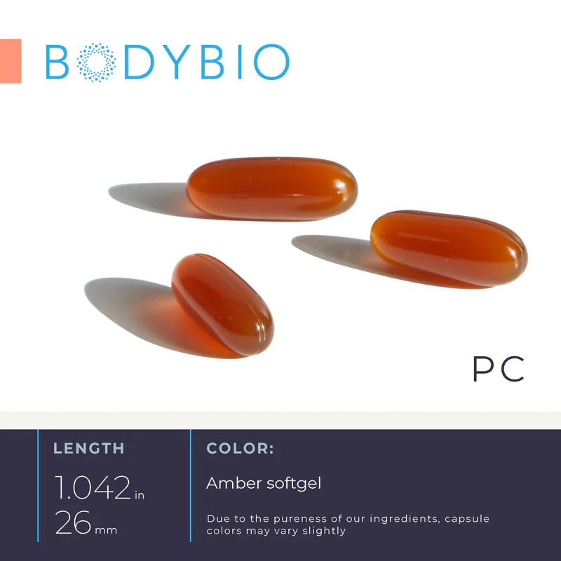 BodyBio PC (100 caps) - Wholistic Nutrition - Wellness Supplements - BodyBio