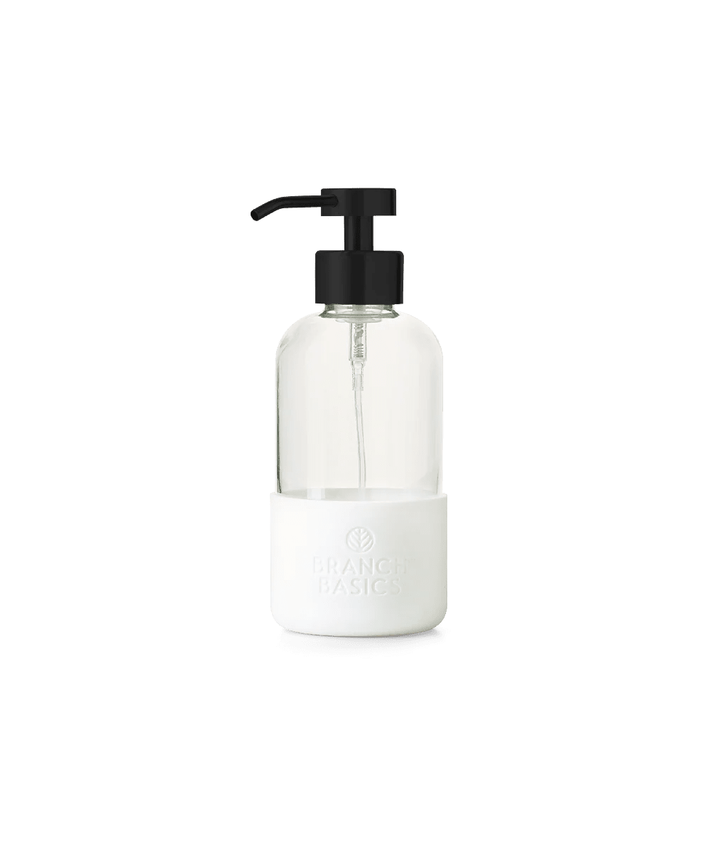 Branch Basics Foaming Wash Bottle in Glass w/ Matte Black Pump - 12 oz. - Wholistic Nutrition - Cleaning & Laundry - Branch Basics