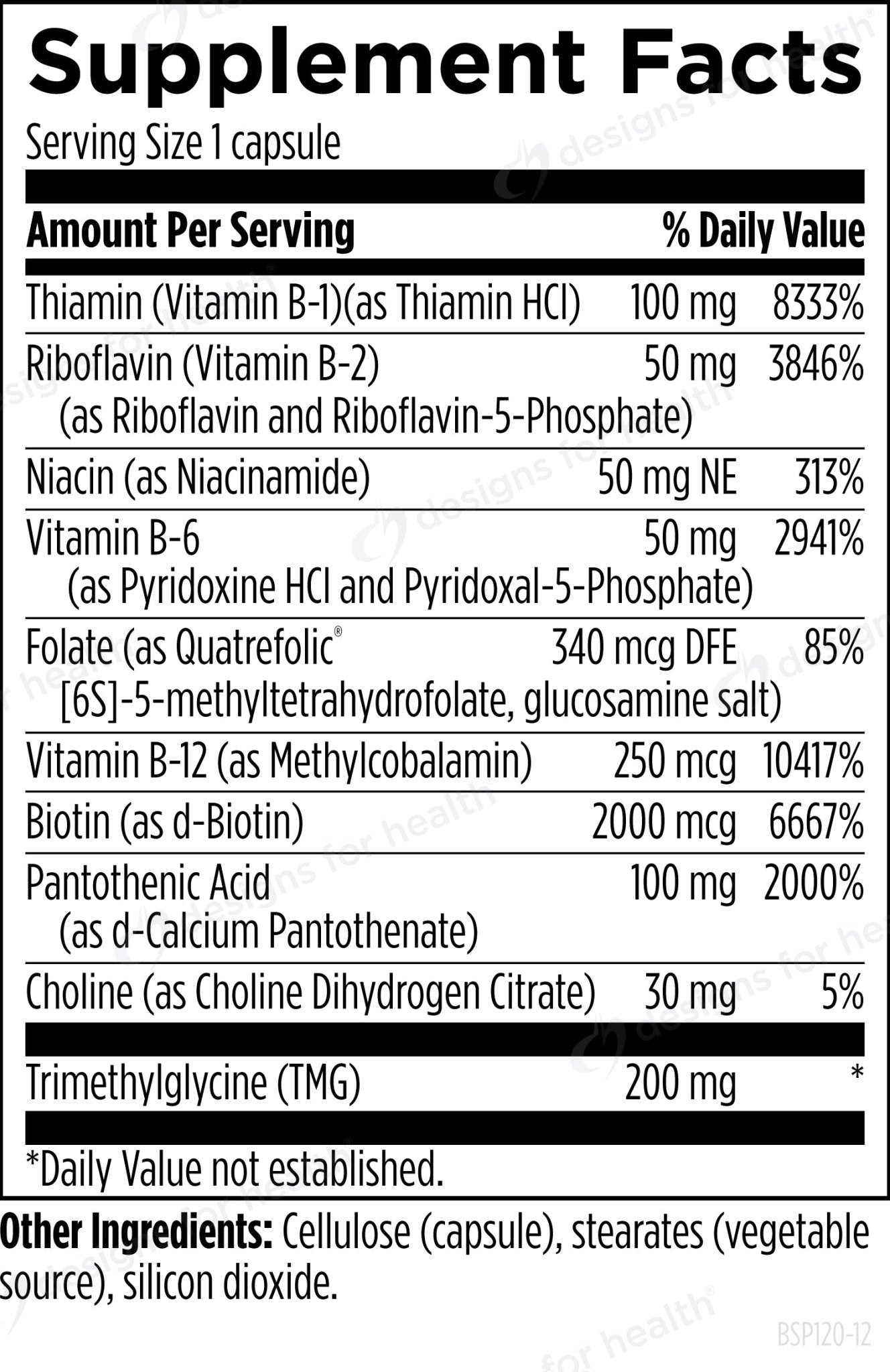 Designs for Health B - Supreme - 120 capsules - Wholistic Nutrition - Default - Designs for Health