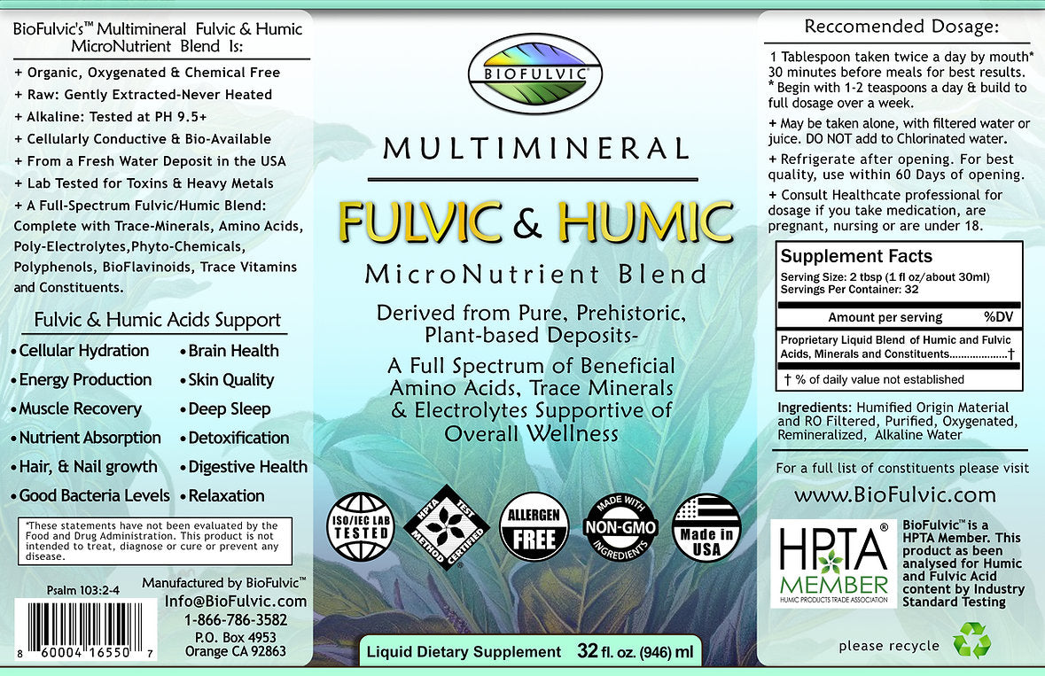 Multimineral Fulvic & Humic Micronutrient Blend