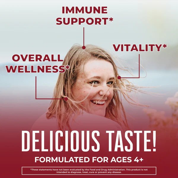 Immunity Gummies - Cherry Flavored - Wholistic Nutrition - Wellness Supplements - Mary Ruth