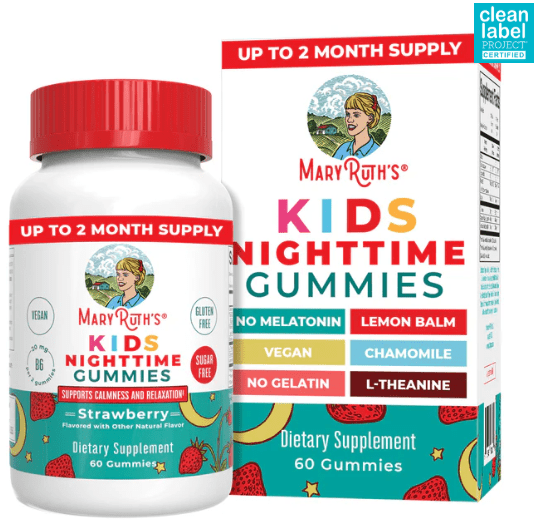 Mary Ruth's Kid's Sleep Gummies (Melatonin Free) 60 gummies - 30 servings - Wholistic Nutrition - Default - Mary Ruth