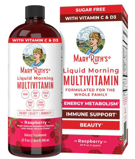 Mary Ruth's Liquid Morning Multivitamin - Raspberry 32 oz. - Wholistic Nutrition-Default-Mary Ruth