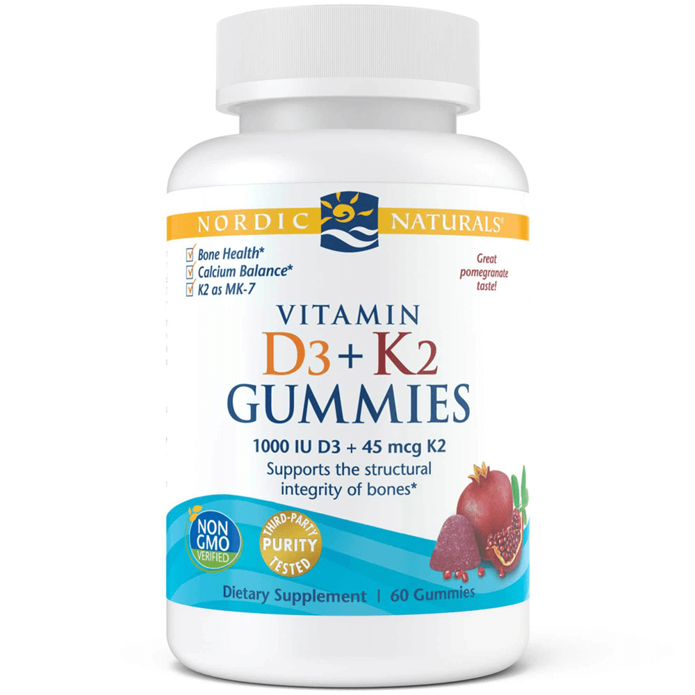 Nordic Naturals Vitamin D3 plus K2 Gummies - Wholistic Nutrition - Default - Nordic Naturals