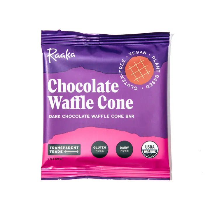 Raaka Chocolate - Waffle Cone - Wholistic Nutrition - Snacks - Raaka Chocolate