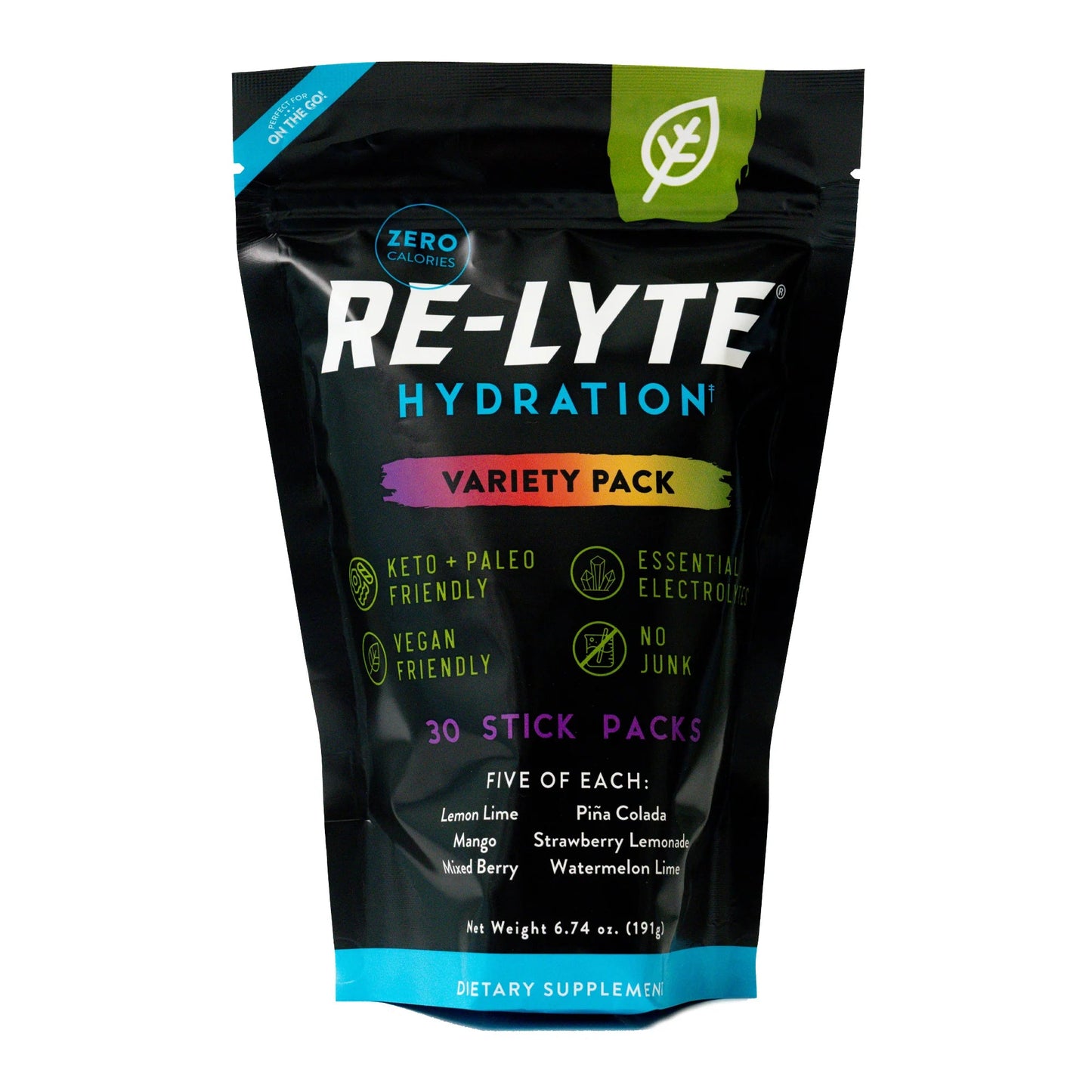 Re - Lyte Stick Packs - 30 - ct. - Wholistic Nutrition - Minerals & Hydration - Redmond
