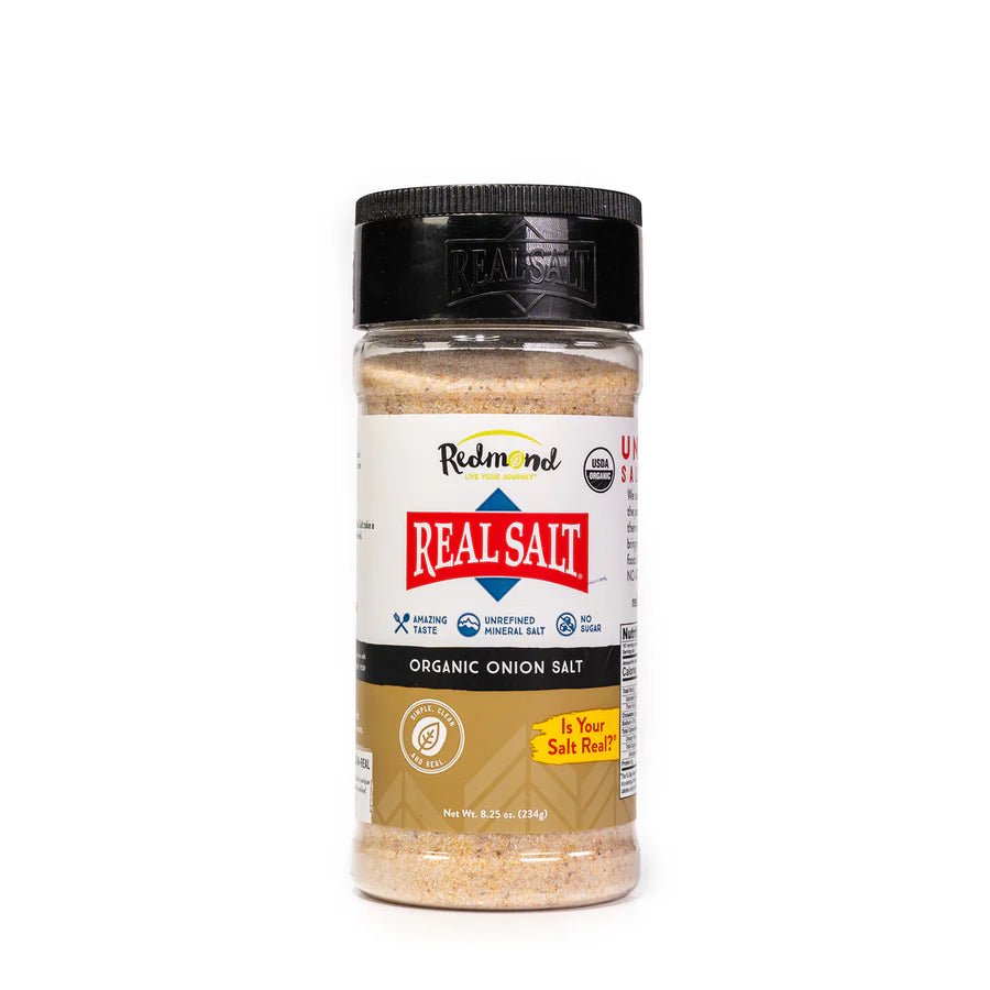 Redmond Real Salt Organic Onion Salt - 8.35 oz. - Wholistic Nutrition - Snacks - Redmond