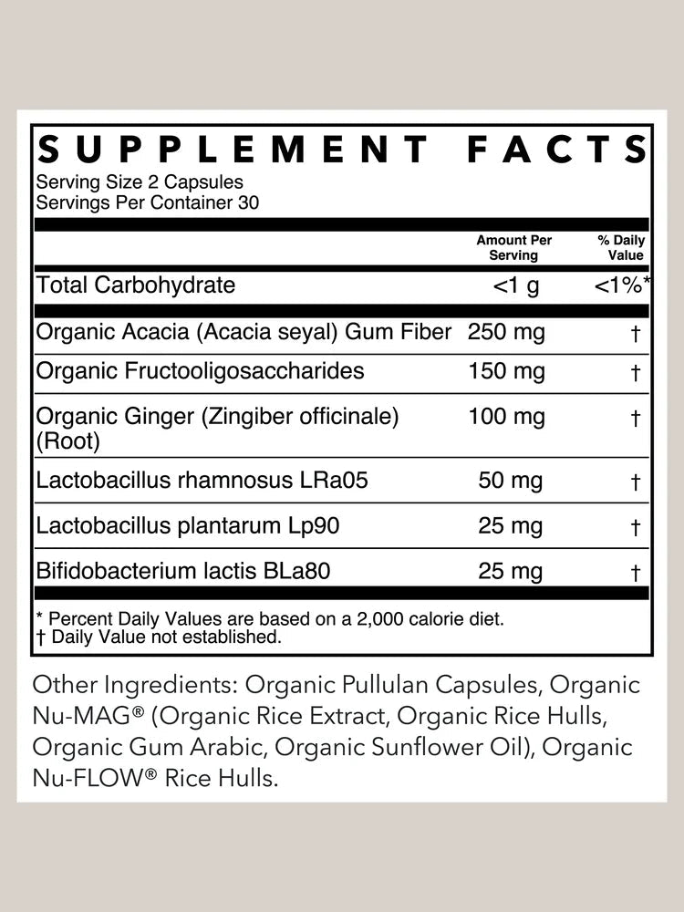 Rowe Casa Gut + Digestive Probiotic Support | 60 Capsules - Wholistic Nutrition-Wellness Supplements-Rowe Casa