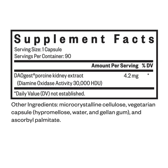 Seeking Health DAO Enzyme (Formerly - Histamine Digest) 90 capsules - Wholistic Nutrition - Wellness Supplements - Seeking Health