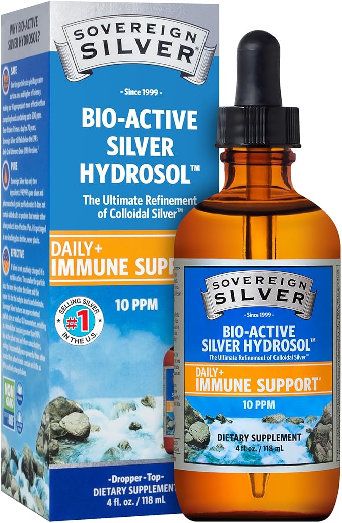 Sovereign Silver Bio - Active Silver Hydrosol 2 fl oz - Wholistic Nutrition - Default - Sovereign Silver