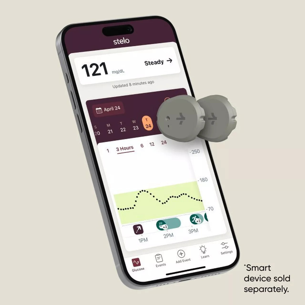 Stelo Glucose Biosensor 2-pack