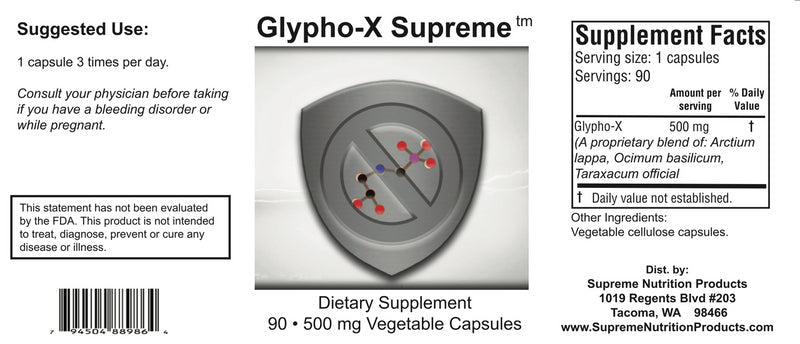 Supreme Nutrition Glypho - X Supreme - Wholistic Nutrition - Wellness Supplements - Supreme Nutrition
