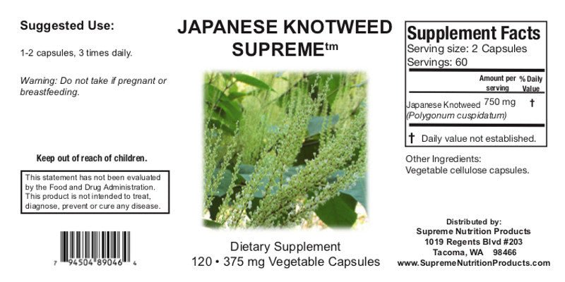 Supreme Nutrition Japanese Knotwood Supreme - 120 caps - Wholistic Nutrition - Wellness Supplements - Supreme Nutrition