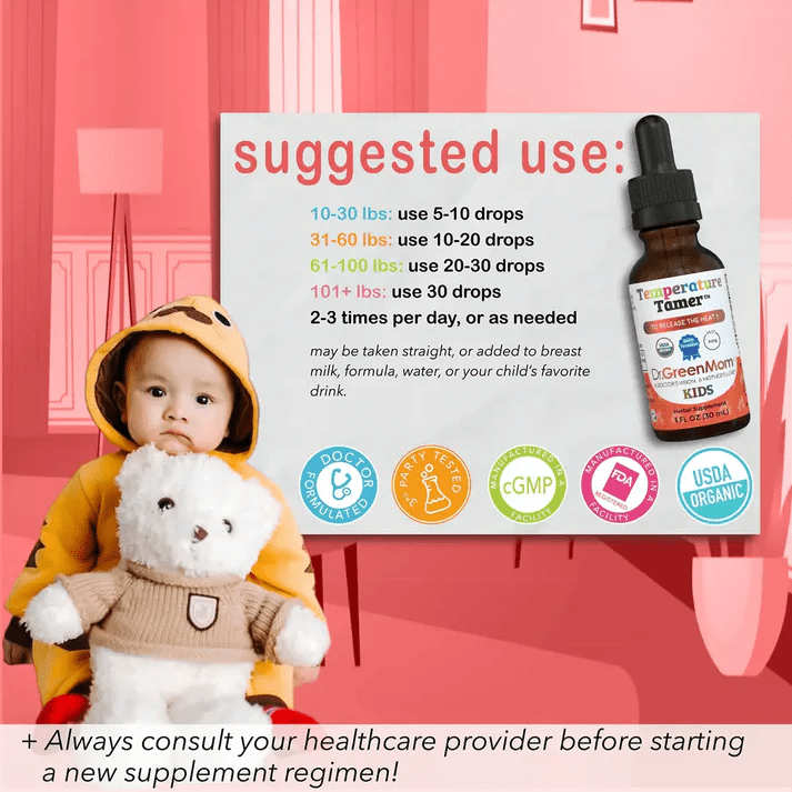 Temperature Tamer™ Kids - Wholistic Nutrition - Wholistic Medicine Cabinet - Dr. Green Life/Mom
