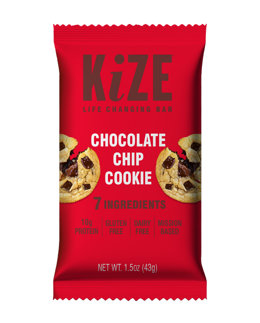 KiZE Chocolate Chip Cookie Bar - 10ct box