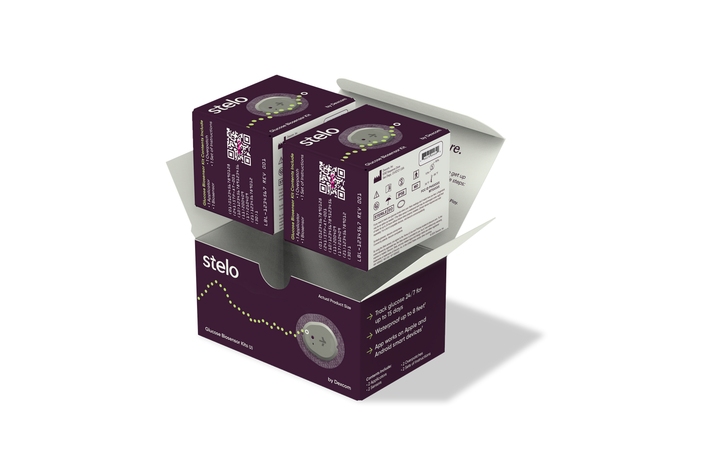 Stelo Glucose Biosensor 2-pack