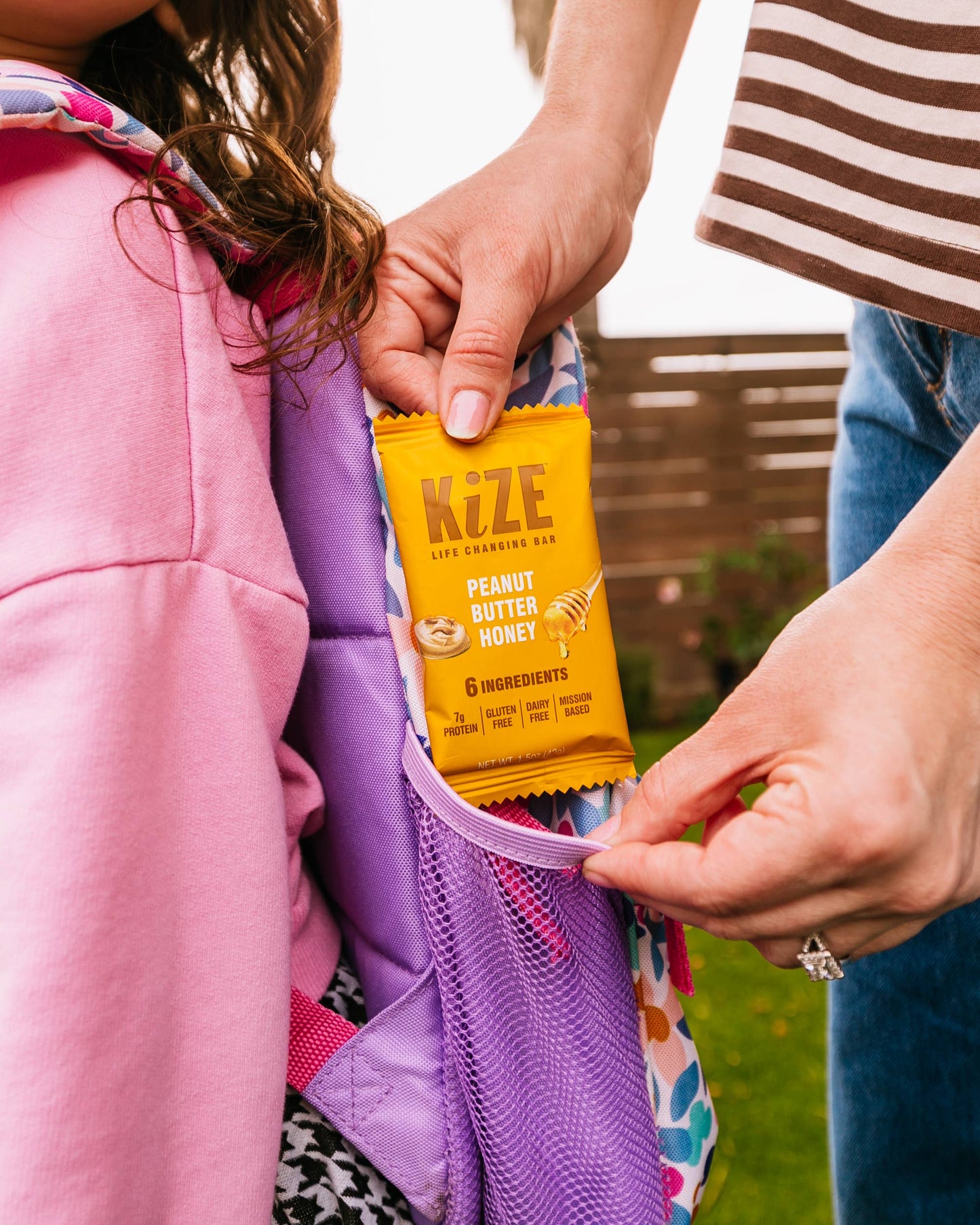 KiZE Peanut Butter Honey  - Individual bar