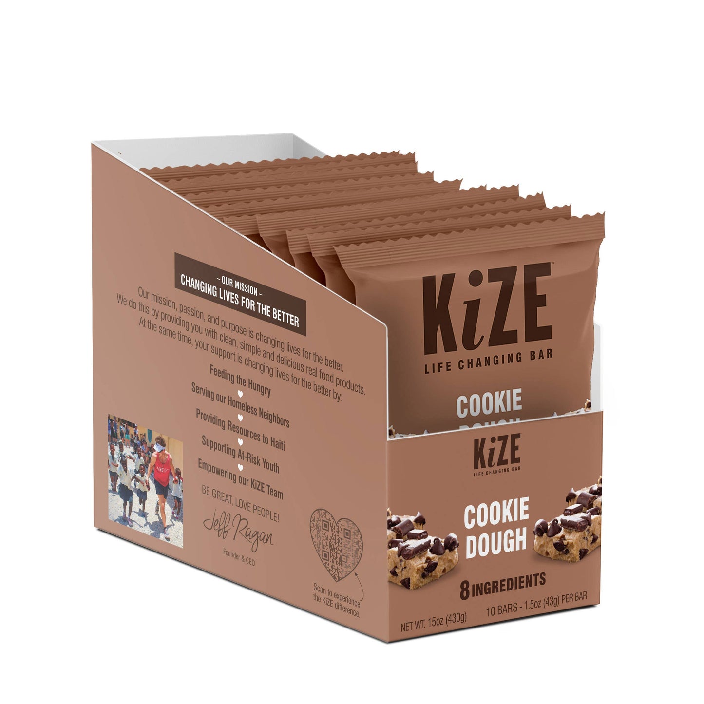 KiZE Cookie Dough - Individual bar