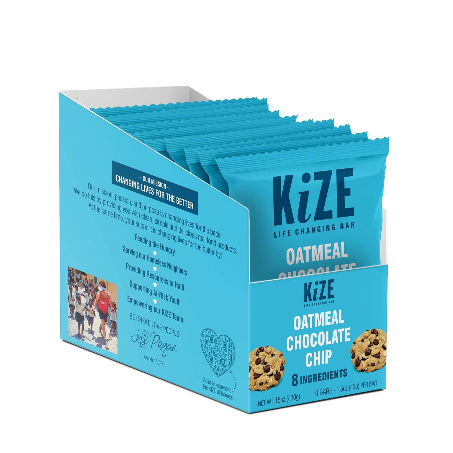 KiZE Oatmeal Chocolate Chip - Individual bar