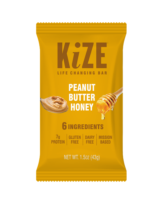 KiZE Peanut Butter Honey Bar - 10ct box