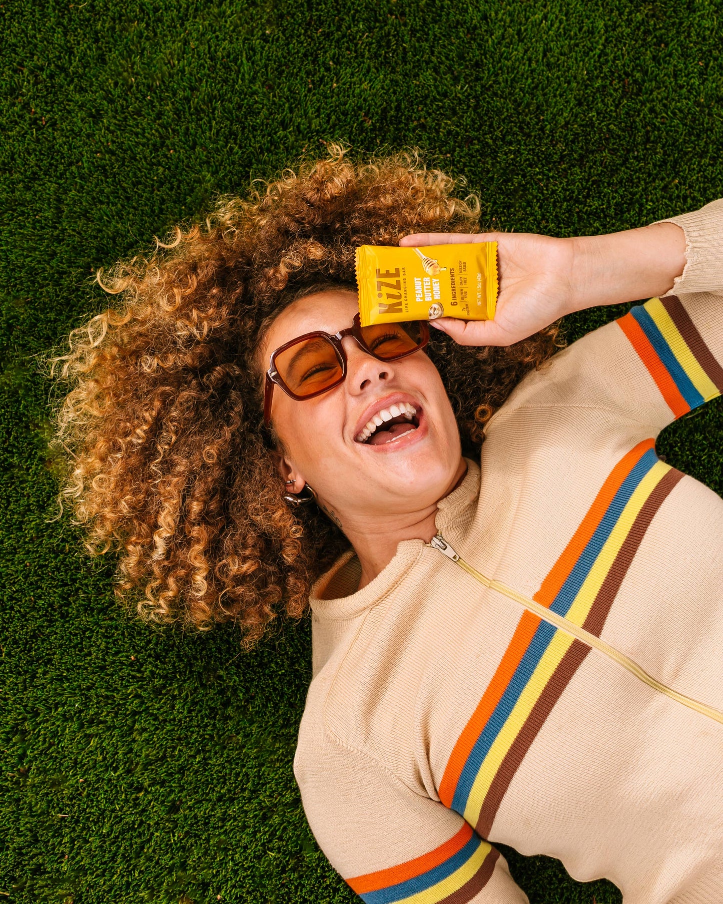 KiZE Peanut Butter Honey  - Individual bar