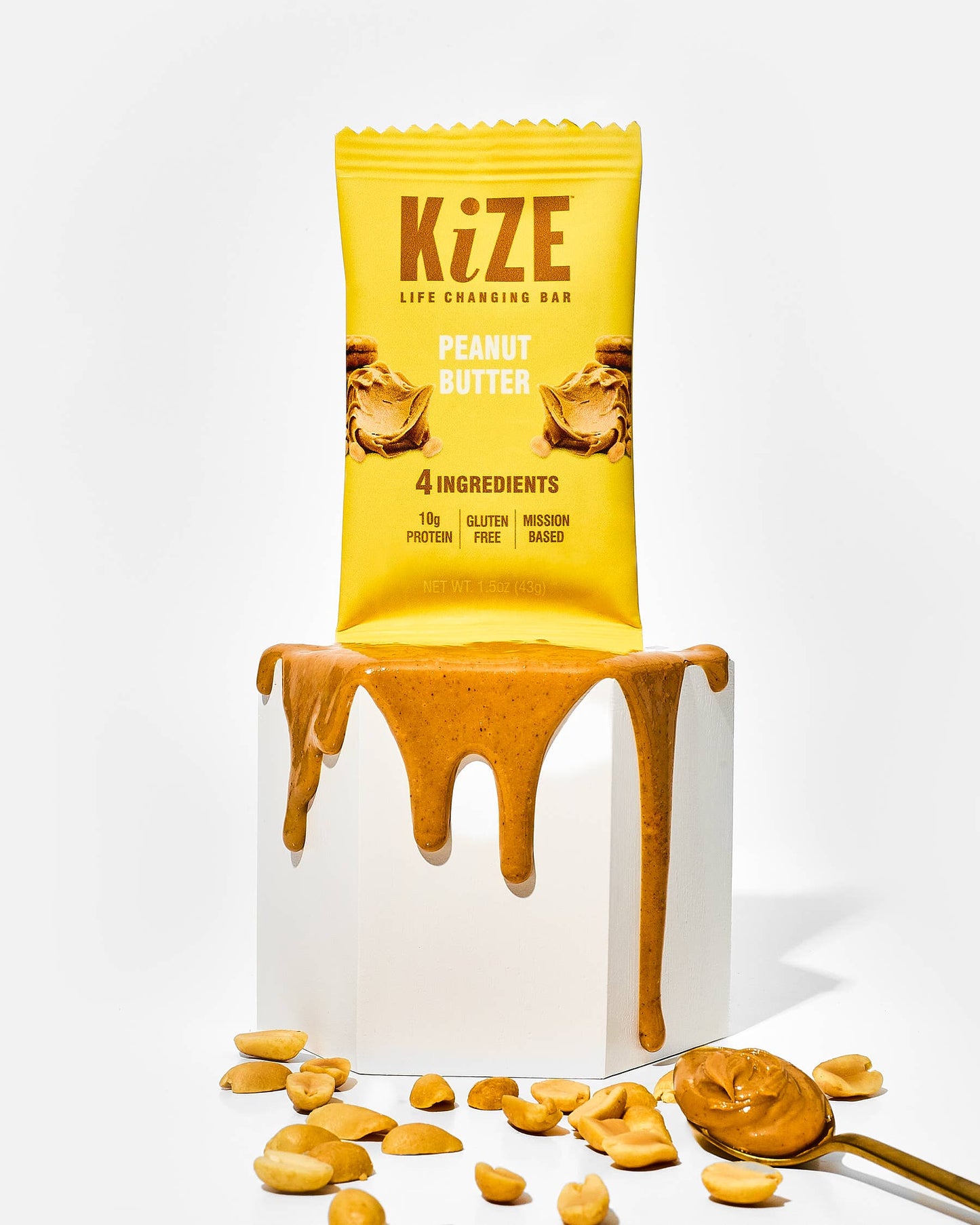 KiZE Peanut Butter - Individual bar (CONTAINS DAIRY)