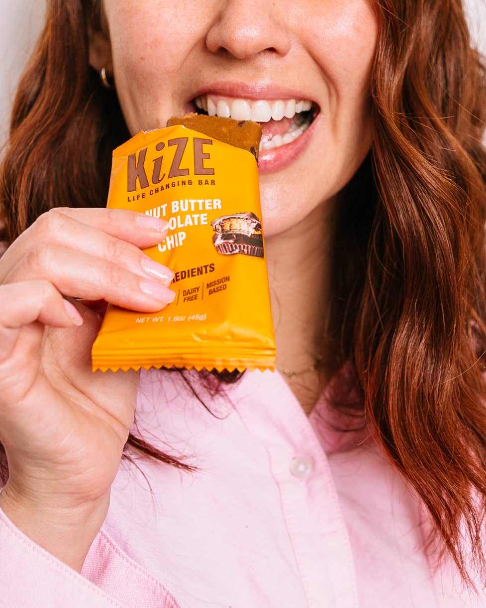 KiZE Peanut Butter Chocolate Chip - Individual bar