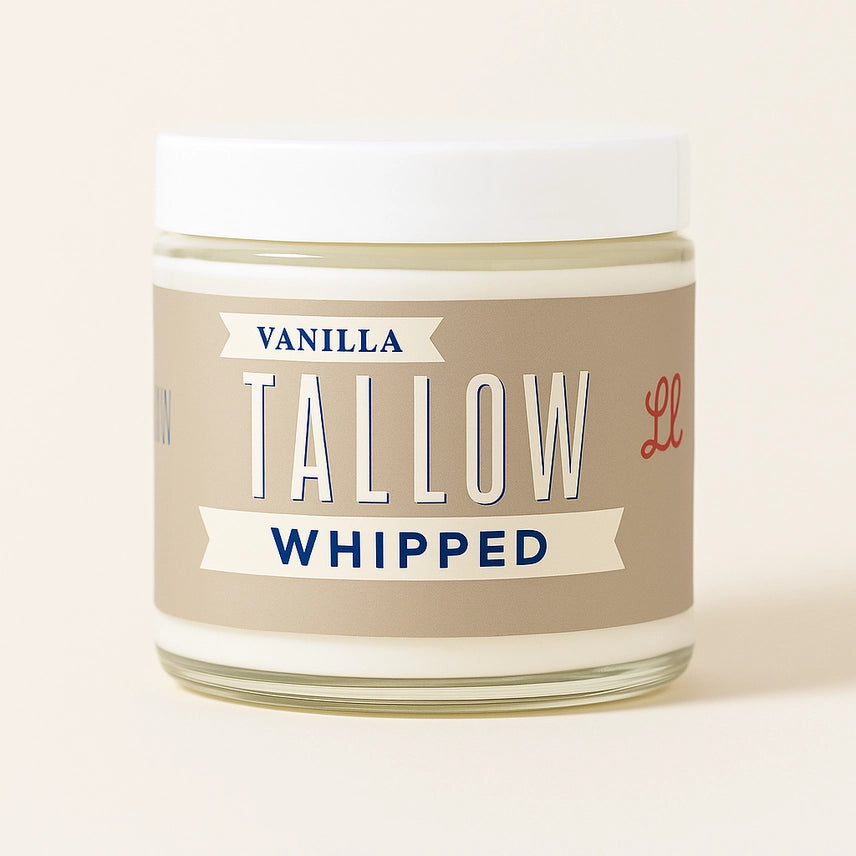 Vanilla Whipped Tallow - All Natural Grass Fed Beef Tallow Moisturizer