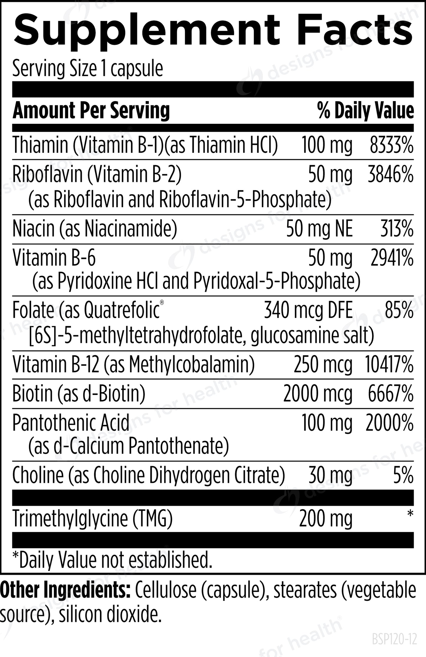 Designs for Health B-Supreme - 120 capsules