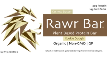 Rawr Bar (Box of 12) - Cookie Dough