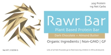 Rawr Bar (Box of 12) - Dark Chocolate Almond Butter