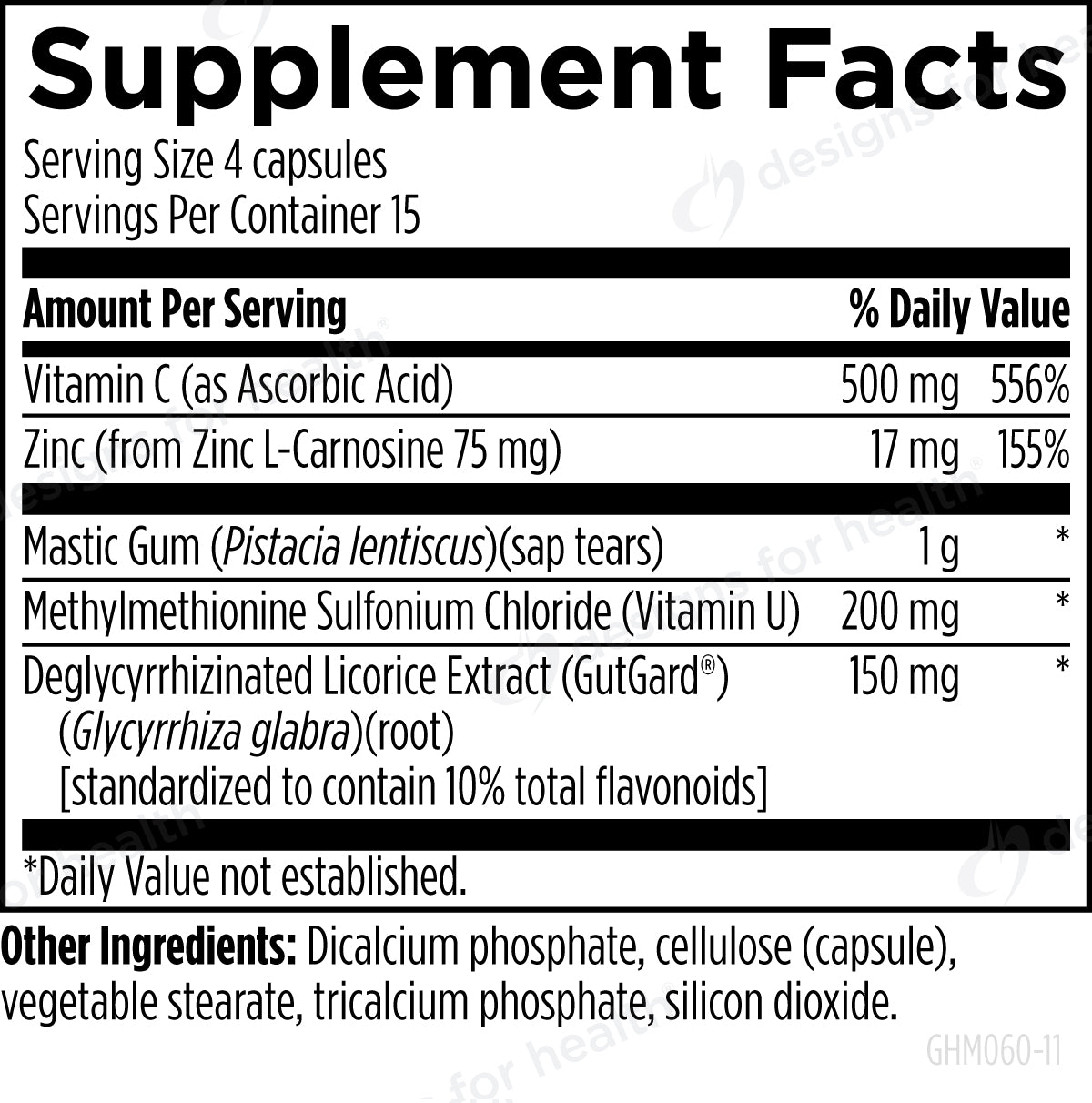 Designs for Health GastroMend-HP - 60 caps