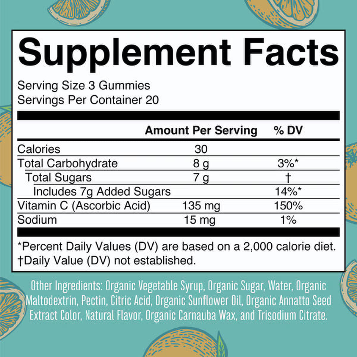Organic Vitamin C Gummies (60 Gummies) (Copy)