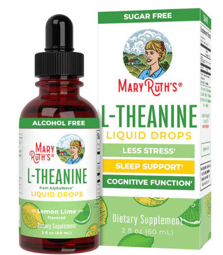 Mary Ruth's L-Theanine Drops, Lemon Lime 2oz