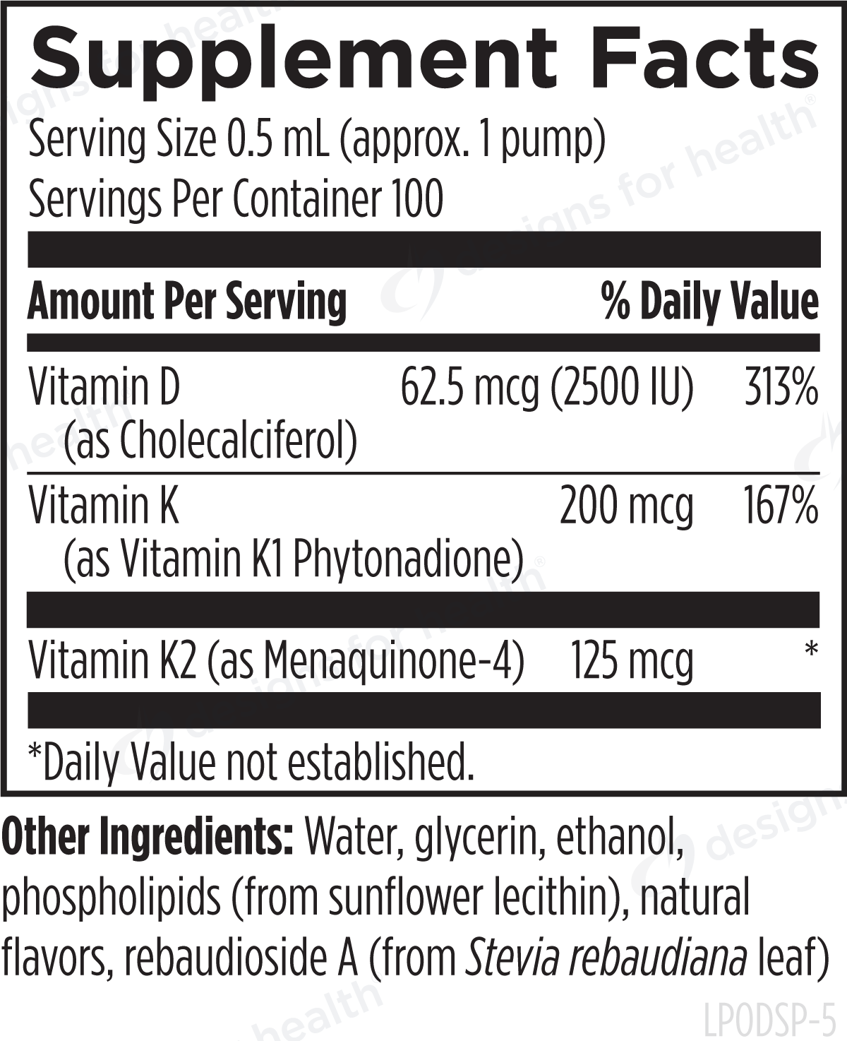 Designs for Health Liposomal D Supreme - 1.6 oz.