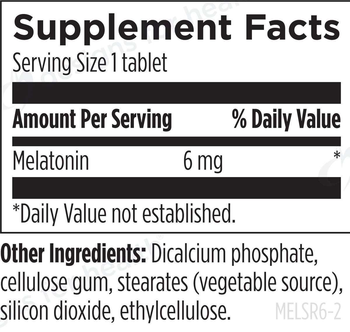 Designs for Health Melatonin SRT