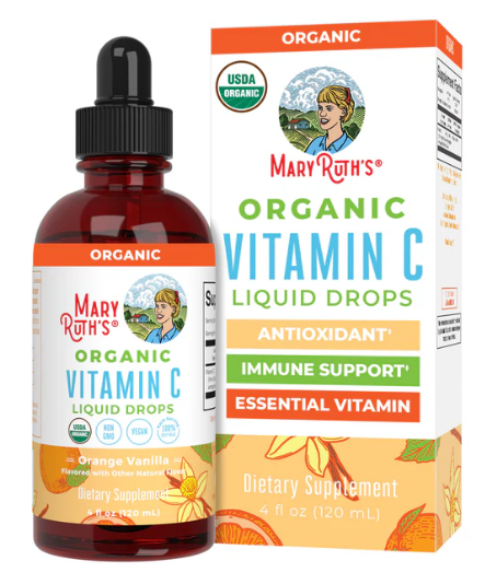 Mary Ruth's Adult Vitamin C Drops, Orange Vanilla, 4 oz
