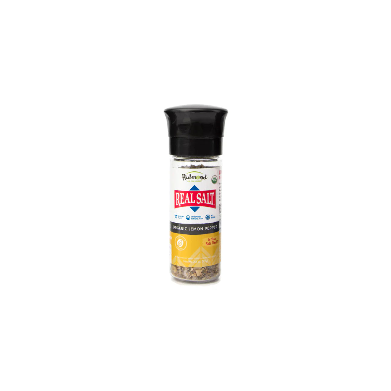 Redmond Real Salt Organic Lemon Pepper - 8.35 oz.