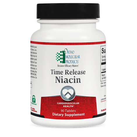 Ortho Molecular Time Release Niacin - 90 caps