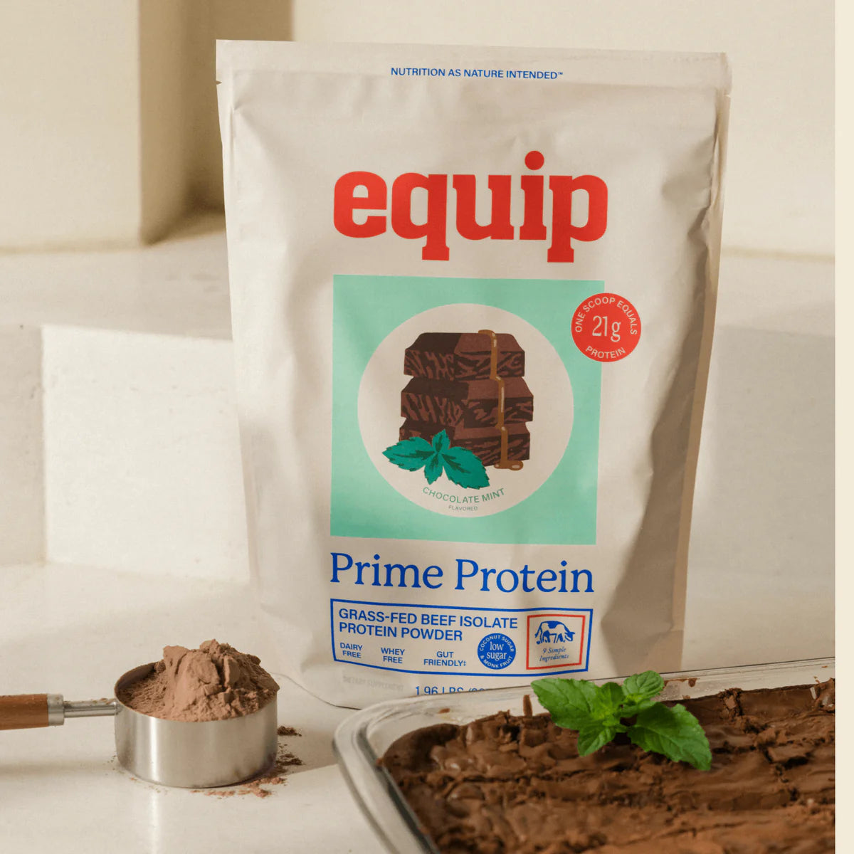 Equip Prime Protein - New - Sweetened with coconut sugar + monk fruit (4g sugar)