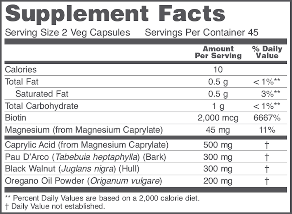 Protocol for Life Balance OrthoFlora Yeast Support 90 caps